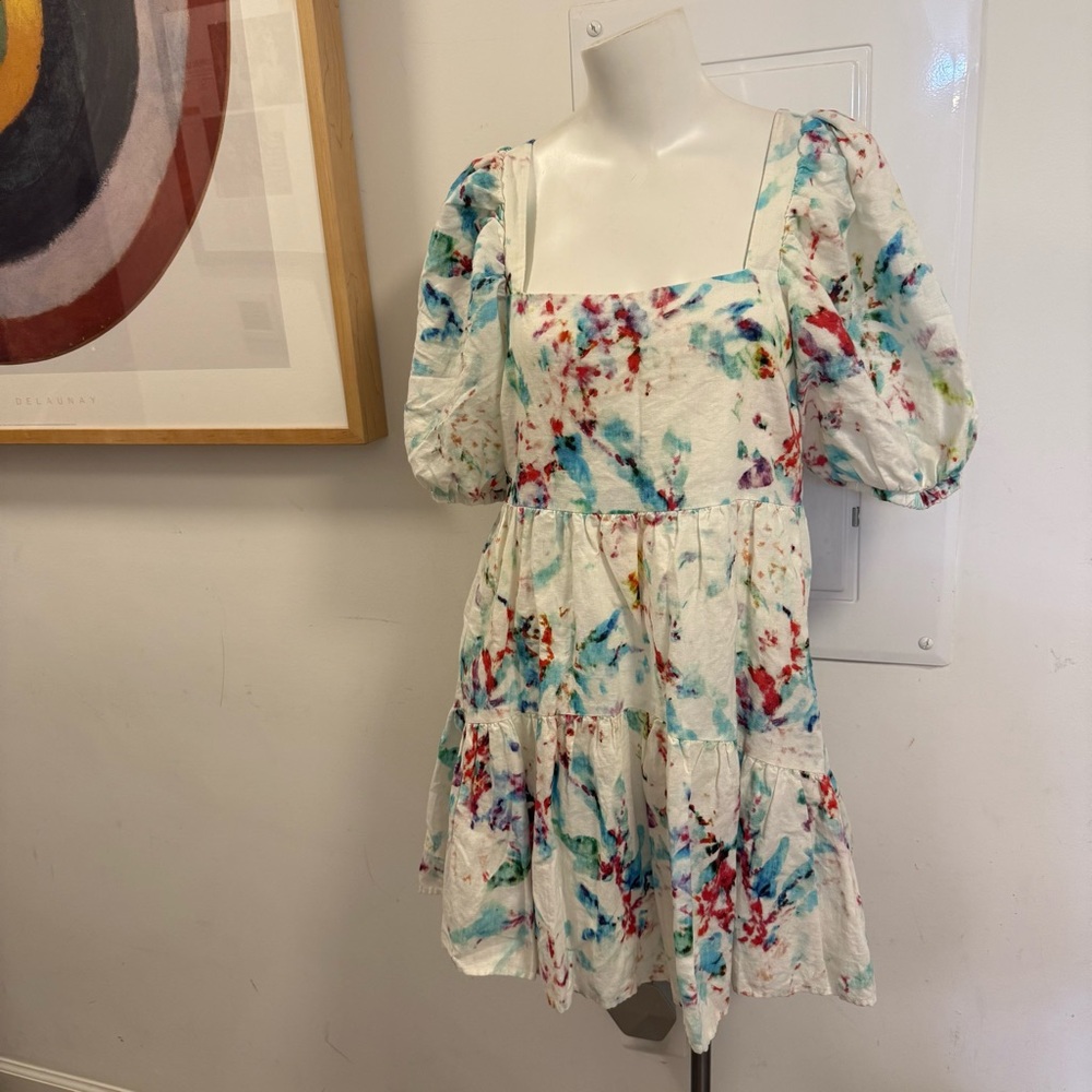 Willa Story Floral Puff Sleeve Dress